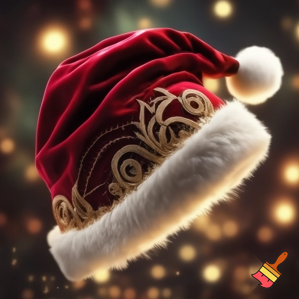 Christmas Santa Claus velvet hat delicate special delicate hat