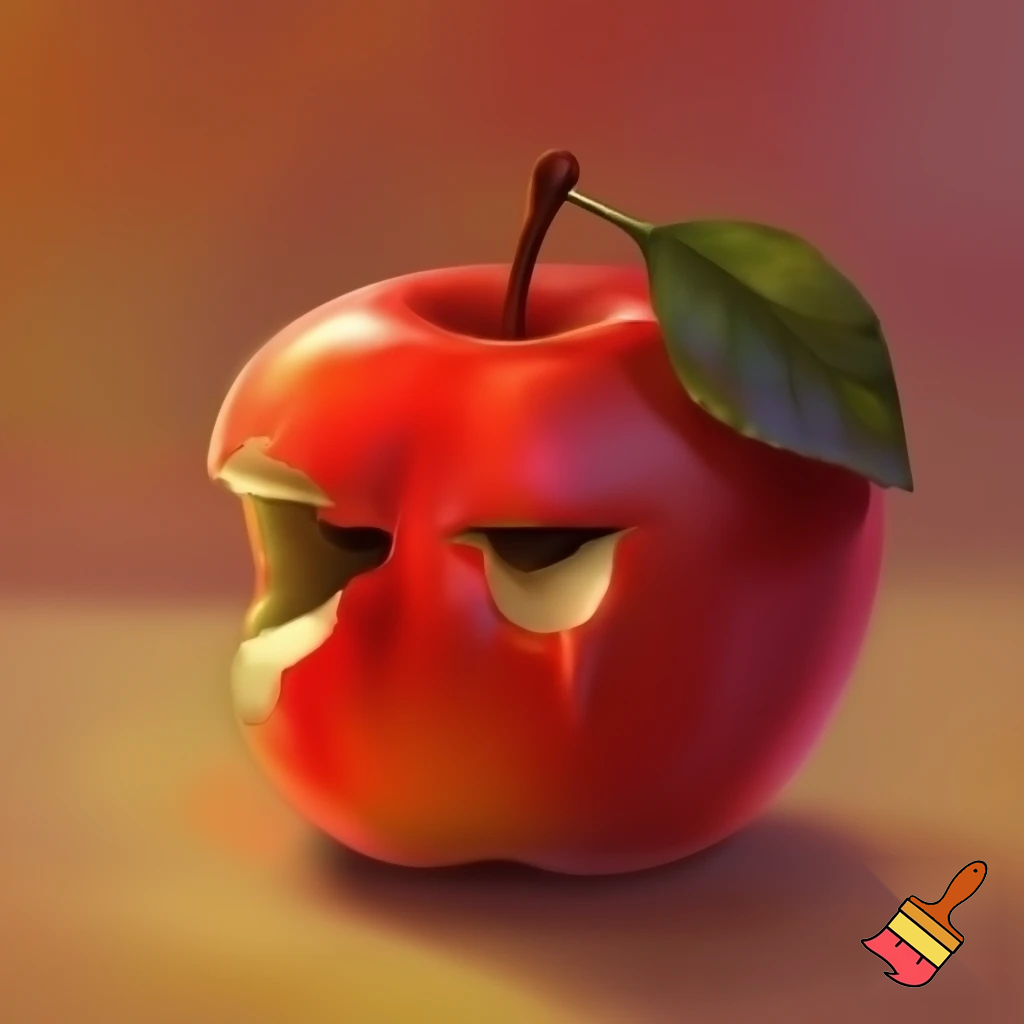 Generate apple is eating apple 
