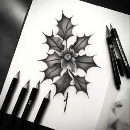 december birth flower tattoo