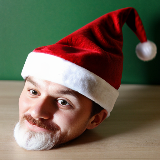 Christmas wizard hat red Santa Claus hat