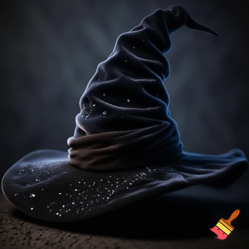 Velvet witches hat, witches hat, dark velvet witches hat and black glitter a fabric and velvet