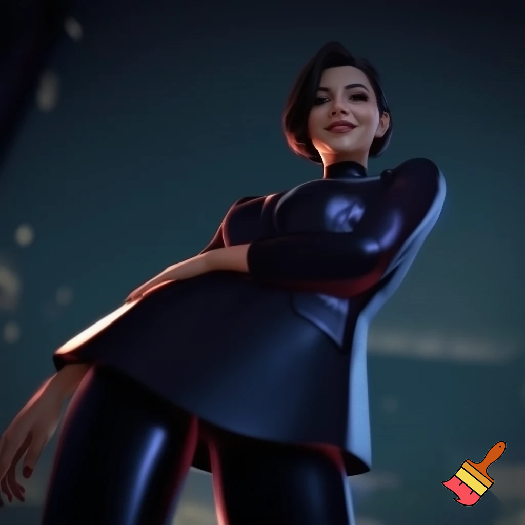 generame 5 imagenes de una misma persona en traje sensual 

