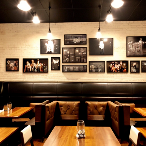 the wall of a resturate