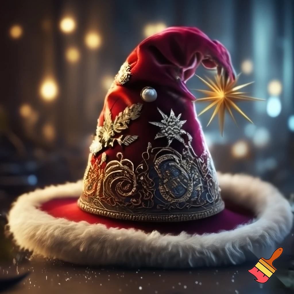Christmas wizard hat