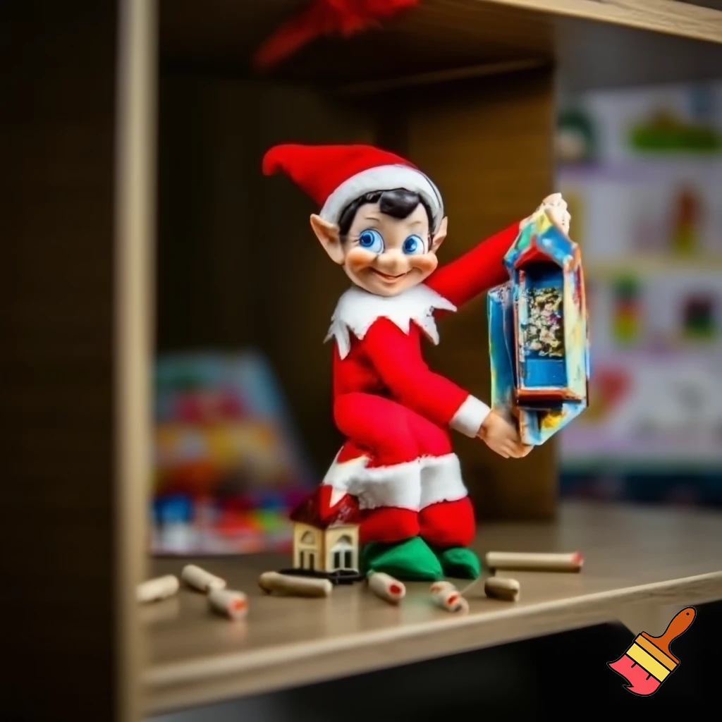 Elf on the shelf magic tricks magic cubby house colouring box