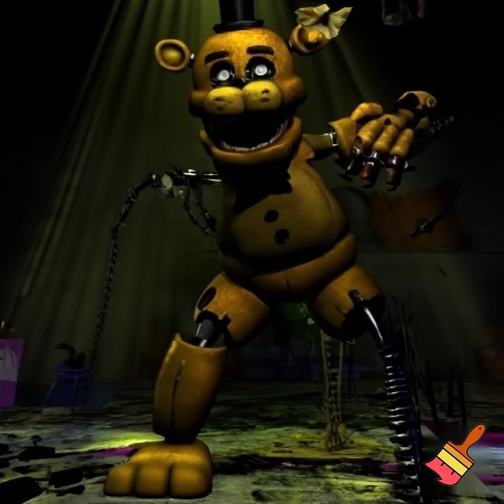 withered golden freddy fnaf