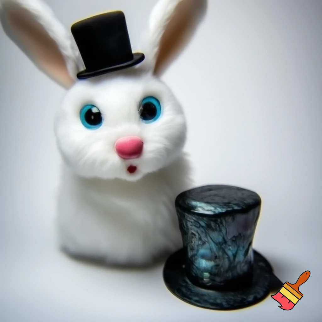 Easter bunny mascot costume top hat magic toy special top hat