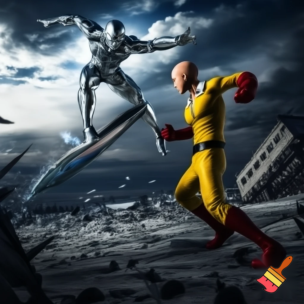 Saitama vs silver surfer