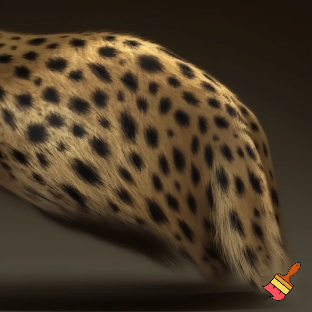Spotted hyena skin coat