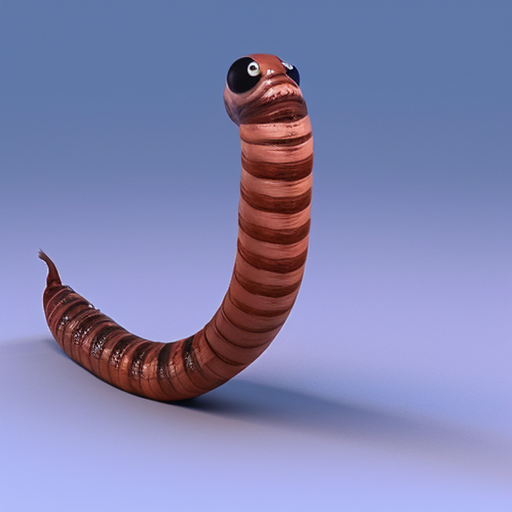 worm from worms 3d
