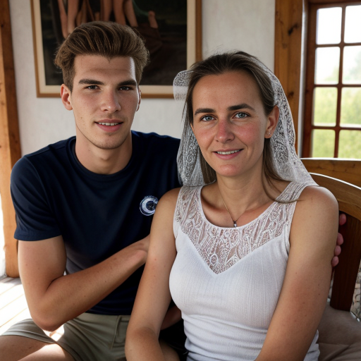 Goretzka and Vanessa at the summer house 