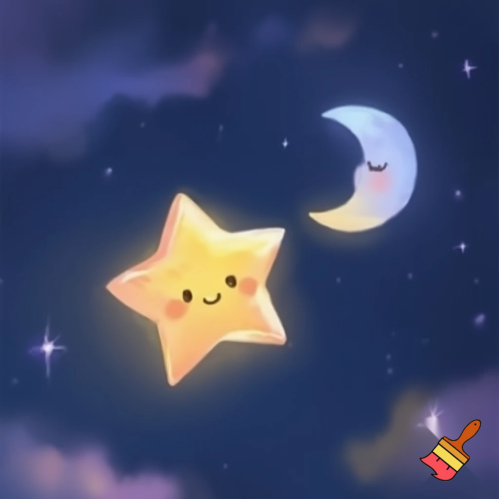 Star and the moon cartoon