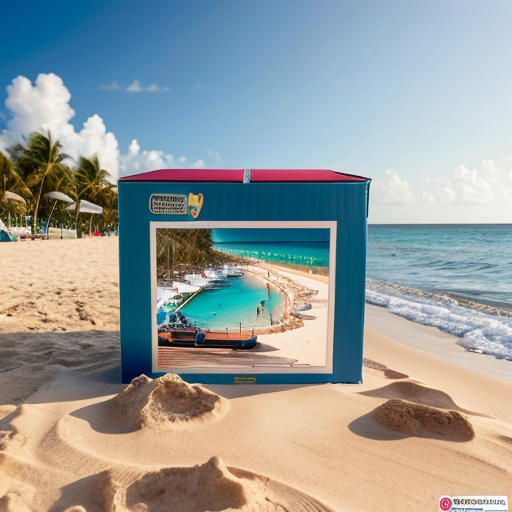 uma foto do projeto de miami (city in a box) com praia
