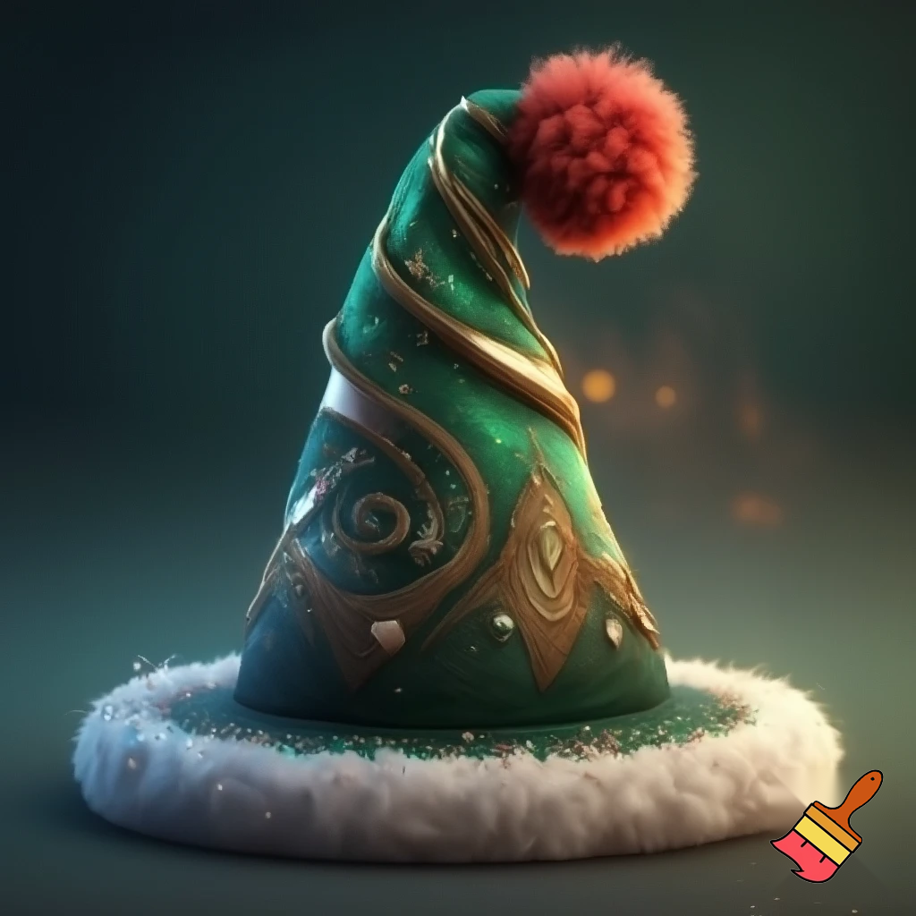 Christmas wizard hat