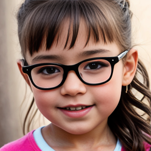 Cute adorable niña Chilindrina glasses con hair lazo curly con verano casual formal elegante sensual sexy con close up whispering touching ear each other secrets con paséo con ciudad 2
