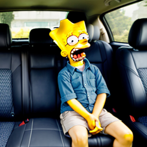 The simpson backseat car lisa talk July 2016