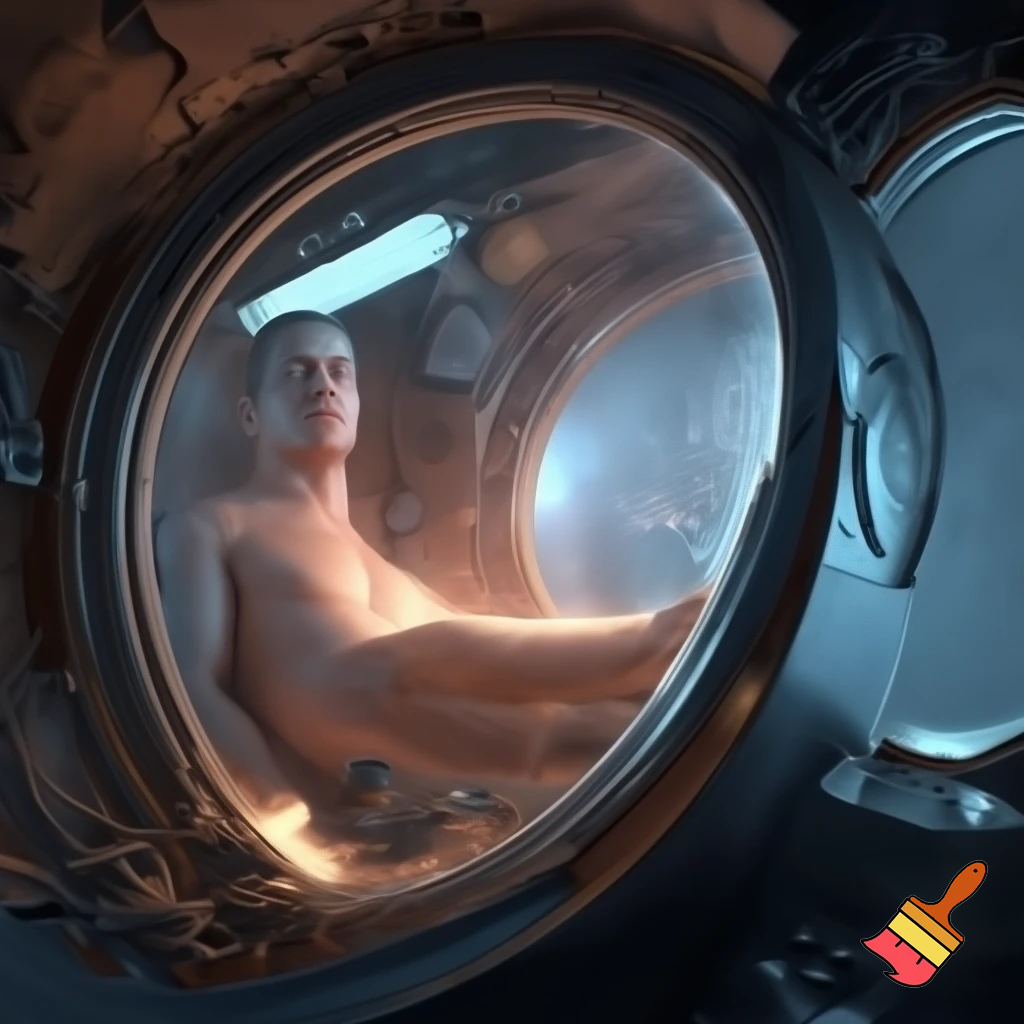 Chapter 1 — The Pod

Compact prompt:
Sterile sci-fi awakening scene — a single pod opens, warm vapor spilling out, shard of sterile light tracing curved glass with complex alien hight tech machine and tools, a proper well built muscular male humanoid stepping out: naked but composed, blank expression, clean metallic interior with glowing diagnostic glyphs underfoot, cinematic close-up, photo-realistic + painterly blend.

Settings / Steps:

Aspect ratio 4:5 (portrait) for character focus.

Camera: slightly low, 3/4 view to show pod interior and diagnostics.

Emphasize skin texture + subtle mechanical seams.

Add small depth-of-field to isolate subject.


Negative prompt: mutated hands, extra limbs, bad anatomy, cartoonish, watermark, extra fingers

Variations: silhouette profile, half-lit face, higher contrast for a dramatic poster.