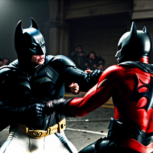 The dark knight beating up  I.C.E  agents 