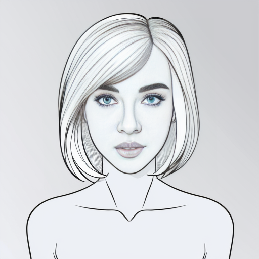 Young white-haired woman in a bloodbath