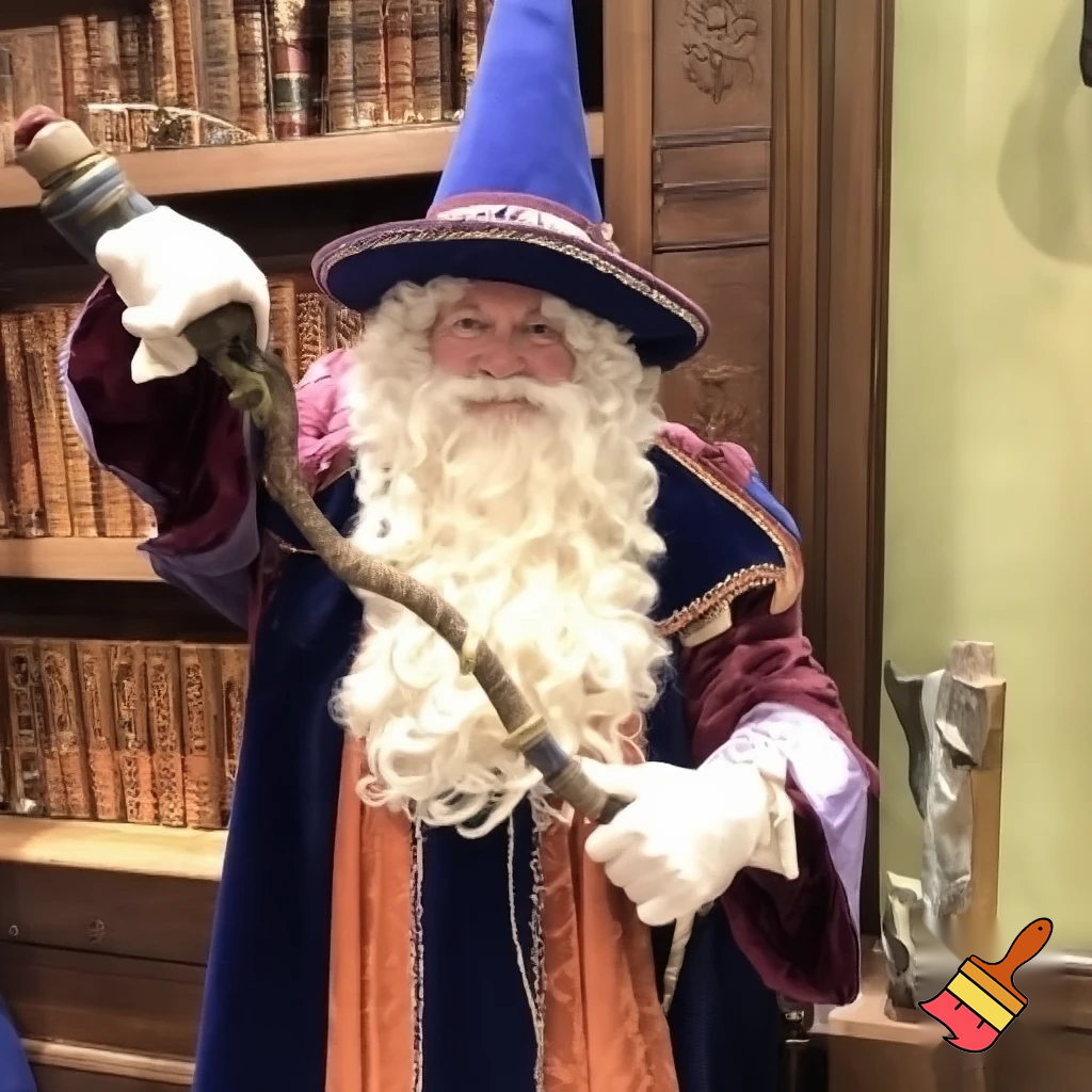 Santa Claus Pennwell Disney🇫🇷 wizard Santa Claus Santa Claus real person Disneyland Paris Santa Claus in Paris the wizard💫🏰 a wizard hat