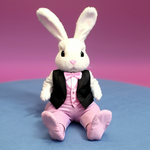 Donald trump in pink bunny rabbit wonssie 