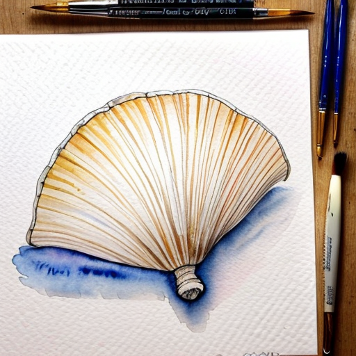 Nacrtaj mi razne vrse skoljki onako kao tušem i perom da radiš, ništa preterano precizno i savrseno, slobodnom rukom