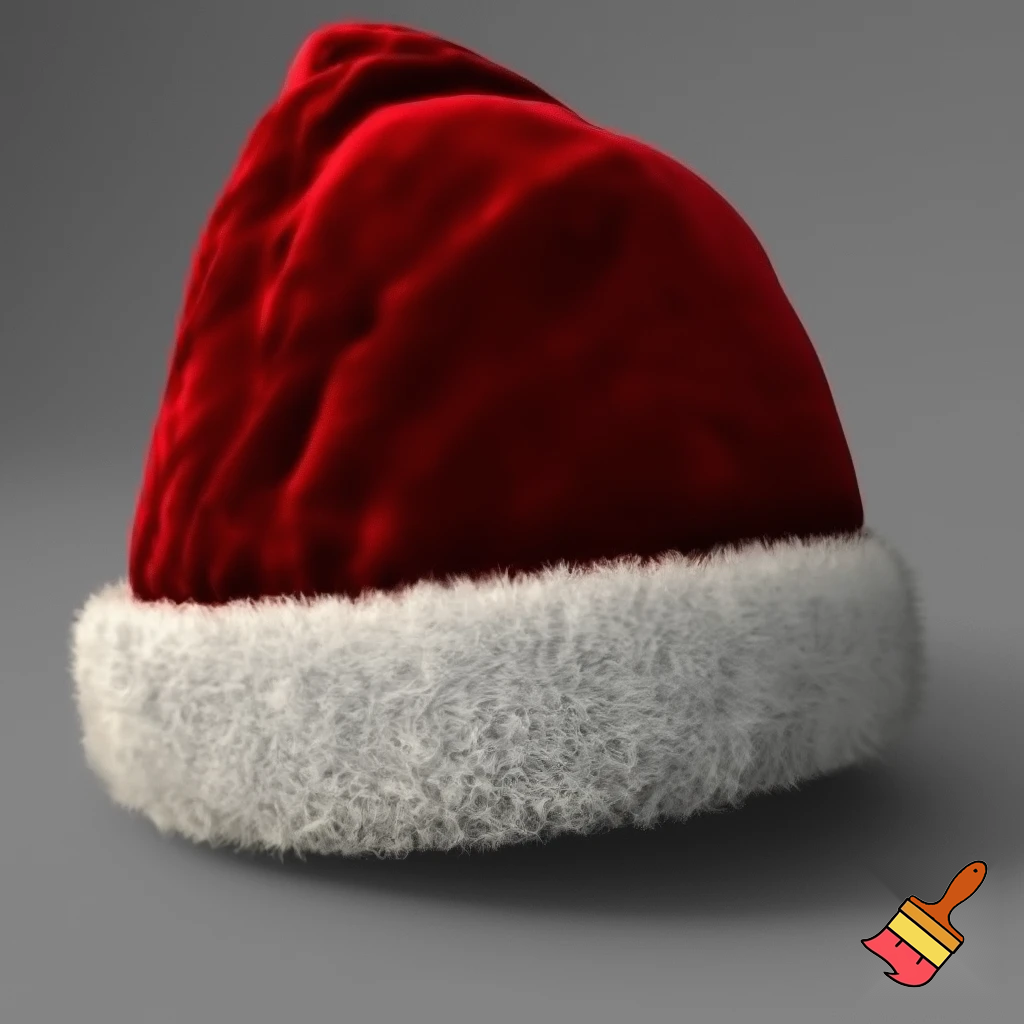 Christmas hat, Santa Claus hat velvet hat offensive hat
