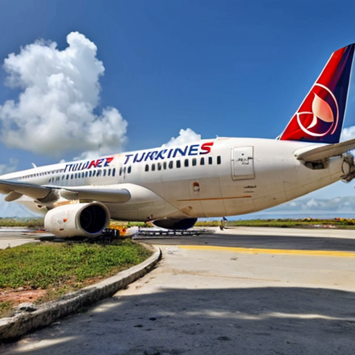 Turkish Airlines at Holguin airport in Cuba in 2026