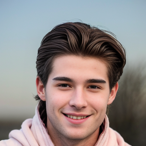 Su rostro parece una escultura, su piel es blanca pero no pálida,  más bien tiende al rosado; su cabello es castaño como las almendras. Tiene la estatura que sería la media  precisa de todos los hombres y mujeres del mundo, diría yo 1,68, y encima de eso lleva unas lunas redondas de ligera miopía que confieren a su aura cierta inteligencia elevada