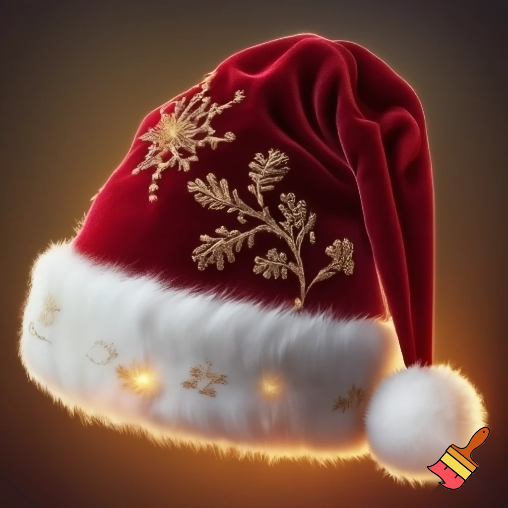 Christmas Santa Claus velvet hat delicate special delicate hat