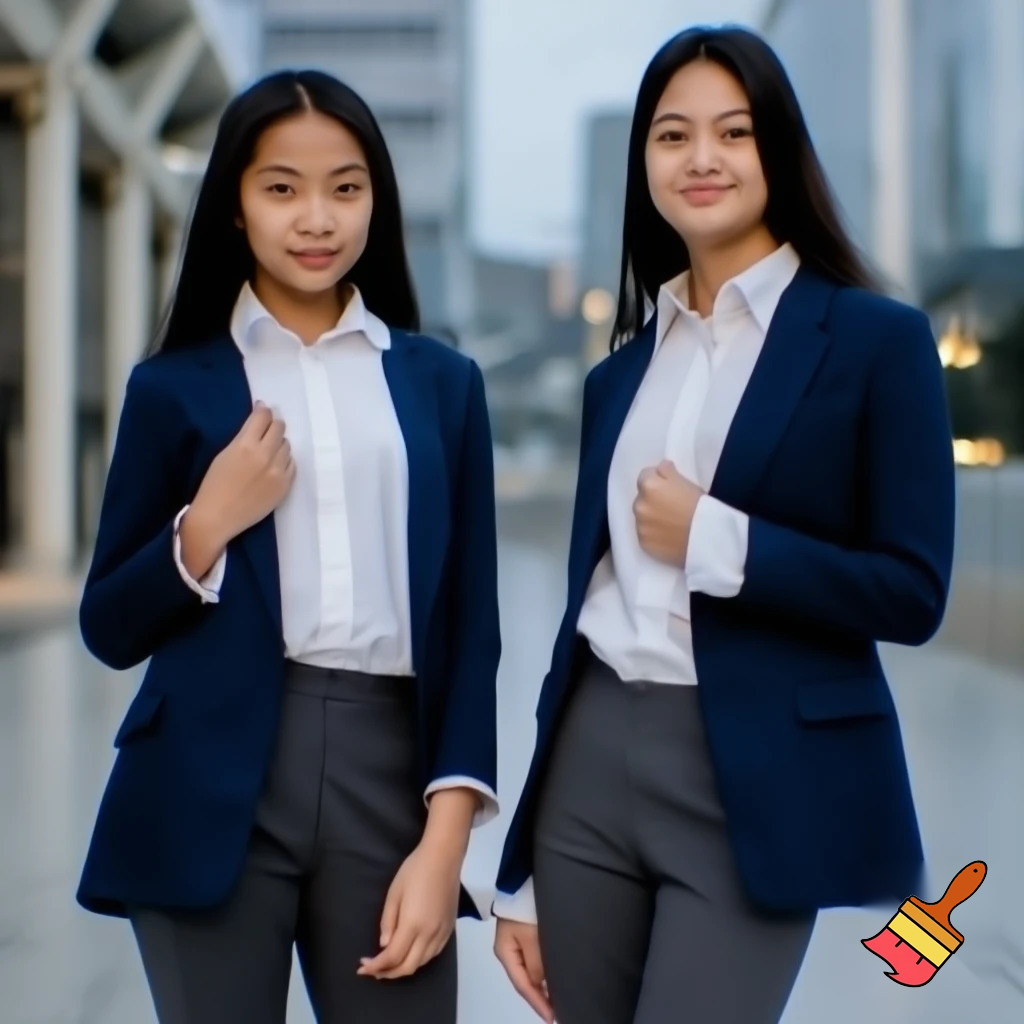 Ahora modifica esta imagen, donde haya 2 niñas modelando en una pasarela con el mismo tipo de ropa