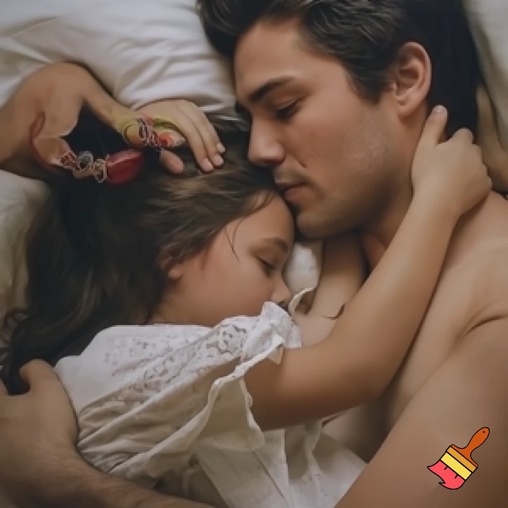 A girl and a man doing sex