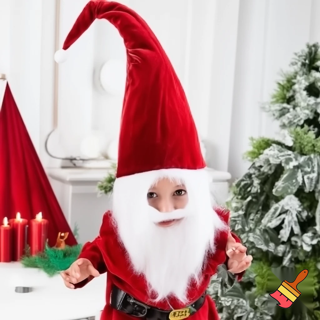 Christmas wizard hat Santa Claus hat velvet