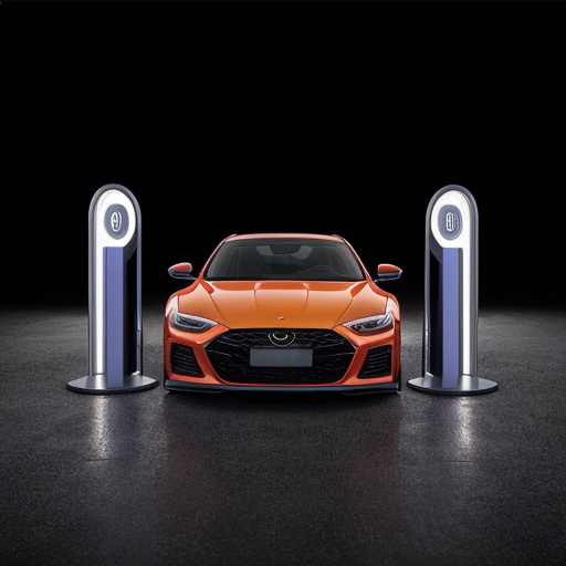 create a vibrant background for a car stand display
