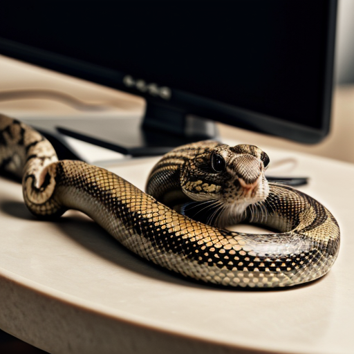A realistic close-up scene: a snake tightly coiled around a computer mouse. The snake’s body wraps the mouse smoothly, emphasizing the shape of the mouse and the texture of the snake’s scales. The computer mouse is the main focal point, sharp and clearly visible within the snake’s coils. The background is completely blurred and indistinct, no visible objects or environment details. Shallow depth of field, soft studio lighting, high realism, detailed textures, calm but tense atmosphere, focus on the interaction between the snake and the mouse.
clean composition, centered subject, product-style photography, neutral color palette