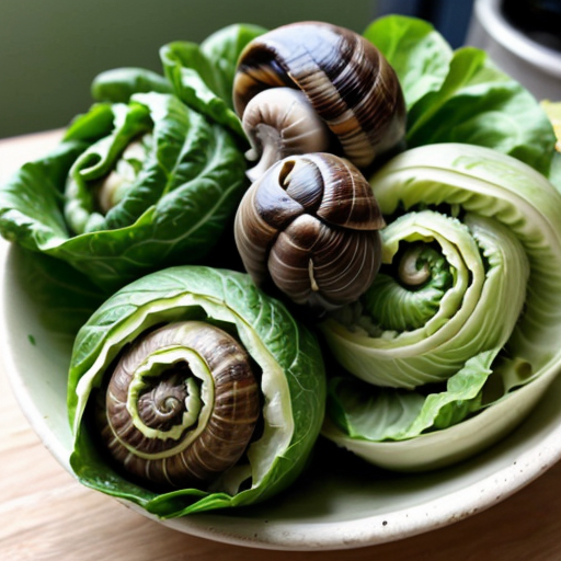 Wow! the snails really like eating cabbages.