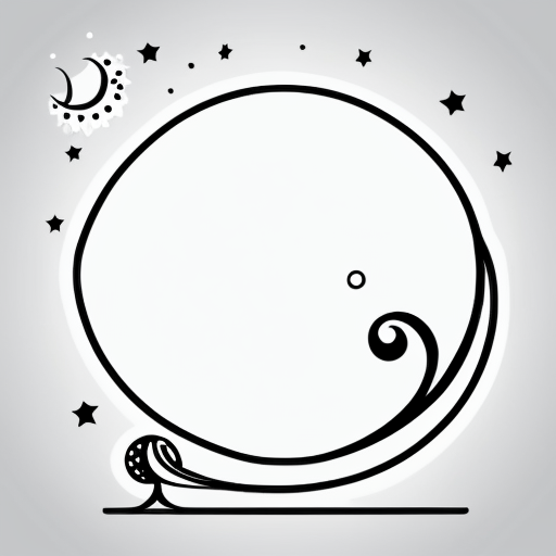 Star and moon christmas cartoon