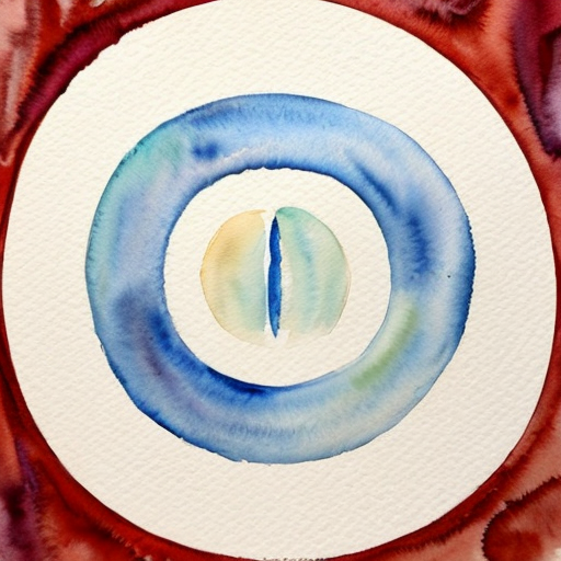 Fill a Circle with something abstract and figurative in o‘keeffe style 
