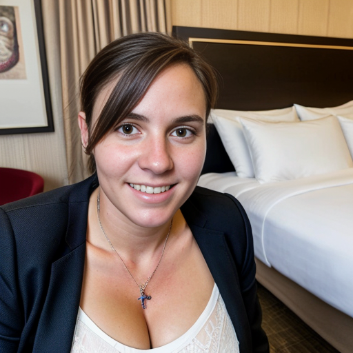 Goretzka and Vanessa at the hotel 