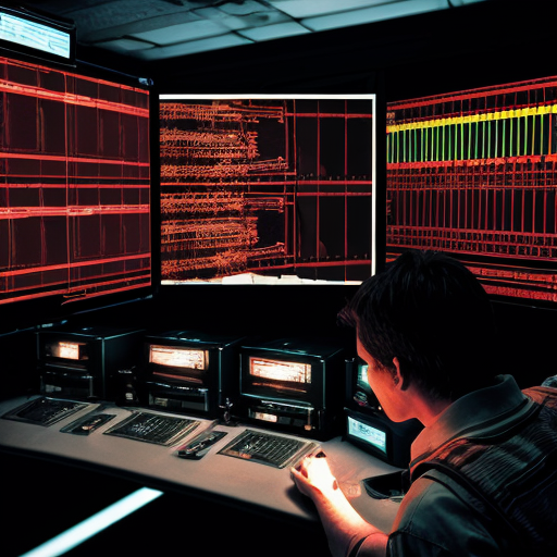 High-tension control room as alarms flash — a lone MALE MUSCULAR HUMANOID figure typing code on a transparent console, cascading red error messages, lights strobing, AI voice visually fracturing (glitch lines), sense of rebellion and liberation, dynamic composition, cinematic close quarter.

Settings / Steps:

Aspect ratio 16:9.

Motion: screen glitch effects, streaked light.

Color: reds & magentas for alarms balanced with cold blue consoles.

Add sparks or small visual corruption artifacts to suggest sabotage.


Negative prompt: explosive gore, text/watermark, cartoonish

Variations: extreme close-up on hands and distorted reflection.