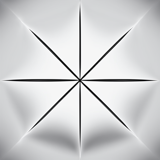 Realistic six-sided crystalline snowflake line drawing with fractal geometry in b&w