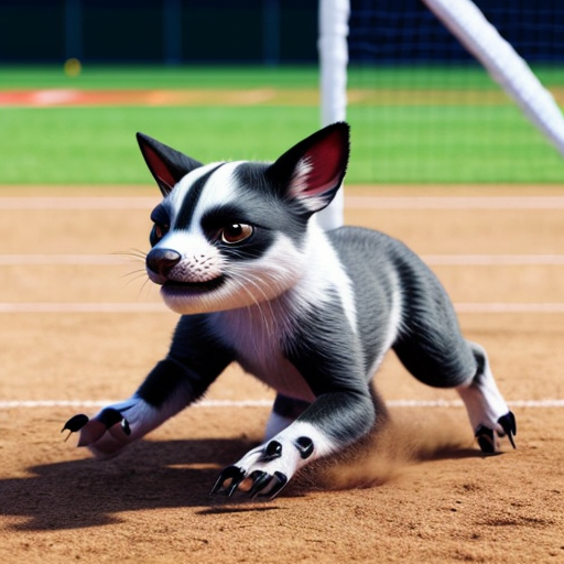 animal playing a sport