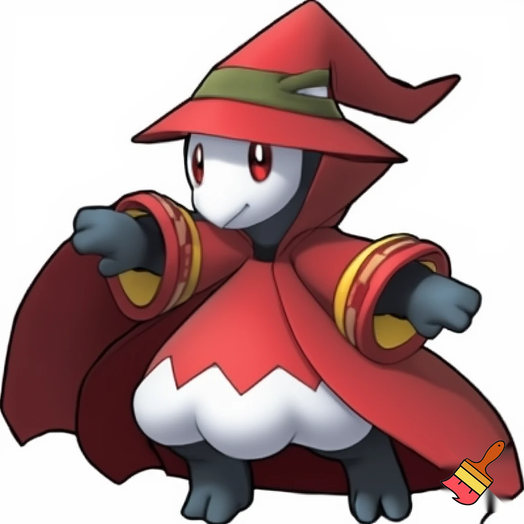 The pokemon "Ledian" dressed as a red mage from Final Fantasy 14