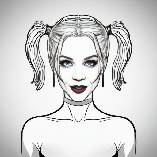 Killer frost crystal frost short white hair blue eyes marrying Harley Quinn blonde hair two pigtails blue eyes 