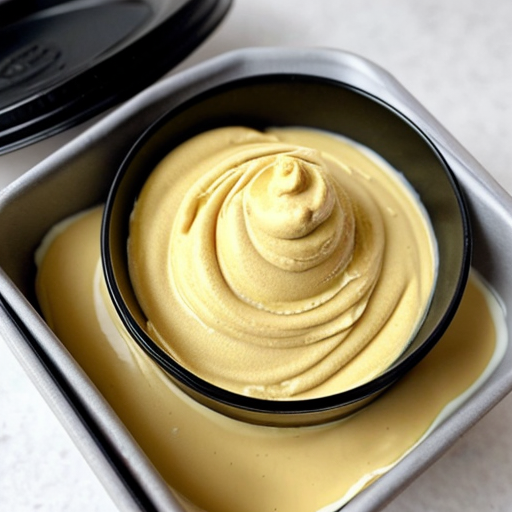 Custard powder out of the container