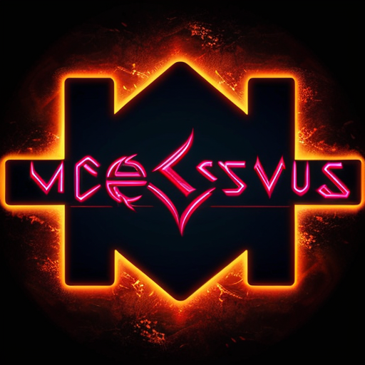 Mesterious dark logo, unslove case files, glowing letters, black baground