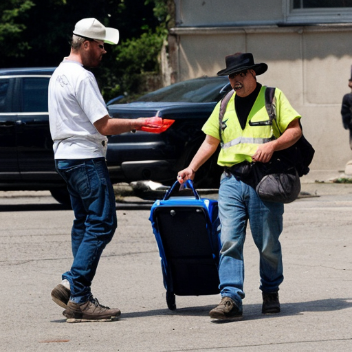 a famousnpeople doin a job