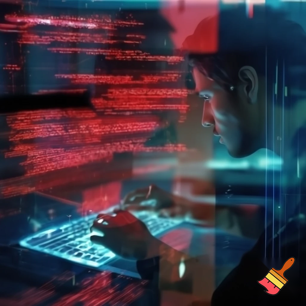 High-tension control room as alarms flash — a lone figure typing code on a transparent console, cascading red error messages, lights strobing, AI voice visually fracturing (glitch lines), sense of rebellion and liberation, dynamic composition, cinematic close quarter.

Settings / Steps:

Aspect ratio 16:9.

Motion: screen glitch effects, streaked light.

Color: reds & magentas for alarms balanced with cold blue consoles.

Add sparks or small visual corruption artifacts to suggest sabotage.


Negative prompt: explosive gore, text/watermark, cartoonish

Variations: extreme close-up on hands and distorted reflection.