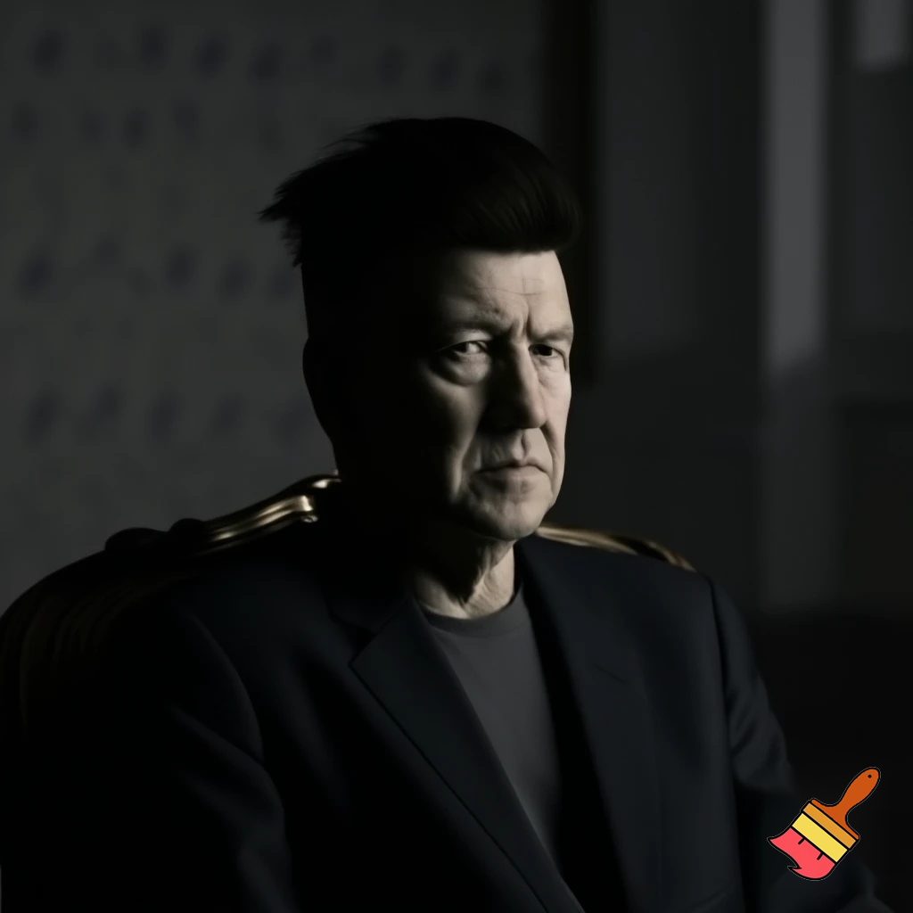 generate a inspired image of David Lynch