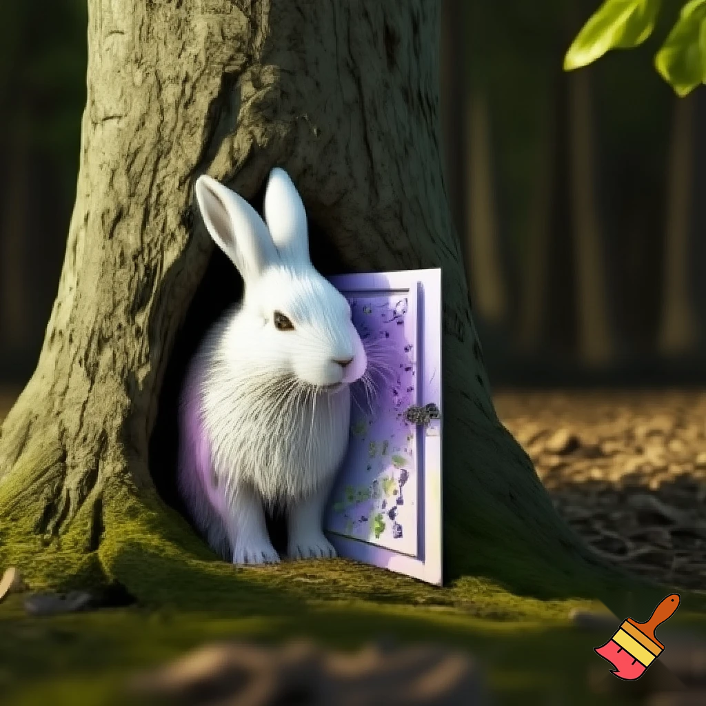 Easter bunny secret door